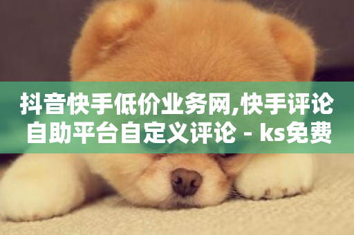 抖音快手低价业务网,快手评论自助平台自定义评论 - ks免费业务平台下载 - ks免费业务平台-第1张图片-ZBLOG