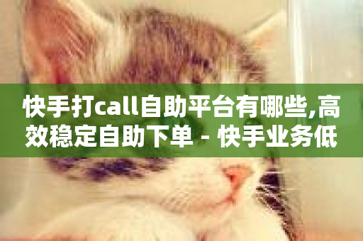 快手打call自助平台有哪些,高效稳定自助下单 - 快手业务低价自助平台超低价 - ks免费业务平台便宜