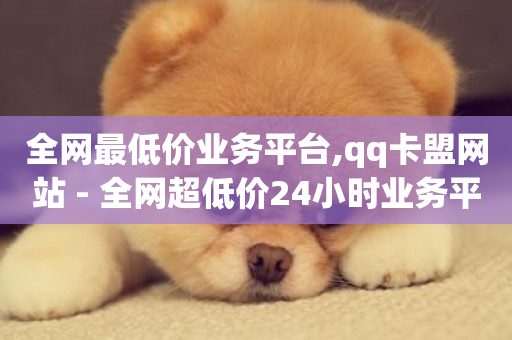 全网最低价业务平台,qq卡盟网站 - 全网超低价24小时业务平台 - dy点赞秒到账便宜-第1张图片-ZBLOG