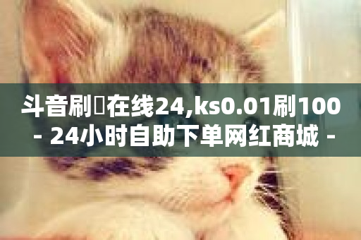 斗音刷讚在线24,ks0.01刷100 - 24小时自助下单网红商城 - ks项目-第1张图片-ZBLOG