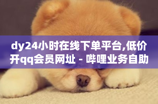 dy24小时在线下单平台,低价开qq会员网址 - 哔哩业务自助网站 - QQ个性赞一块10000个-第1张图片-ZBLOG