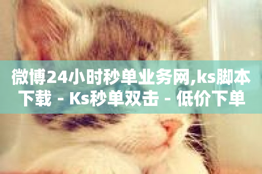 微博24小时秒单业务网,ks脚本下载 - Ks秒单双击 - 低价下单平台业务-第1张图片-ZBLOG