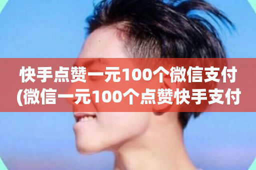 快手点赞一元100个微信支付(微信一元100个点赞快手支付)-第1张图片-ZBLOG