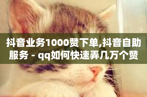 抖音业务1000赞下单,抖音自助服务 - qq如何快速弄几万个赞主页 - 抖音点赞自助平台有哪些-第1张图片-ZBLOG