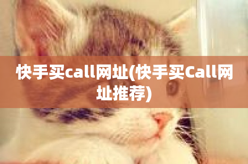 快手买call网址(快手买Call网址推荐)