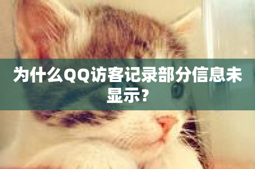 为什么QQ访客记录部分信息未显示？