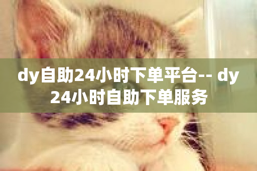 dy自助24小时下单平台-- dy24小时自助下单服务-第1张图片-ZBLOG