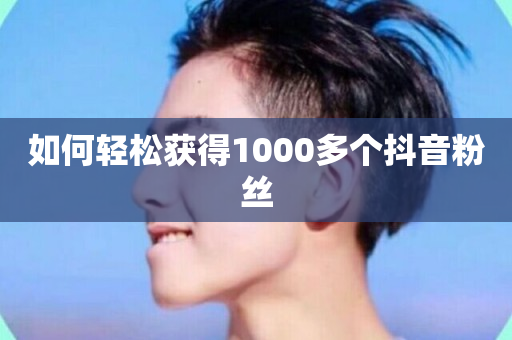 如何轻松获得1000多个抖音粉丝-第1张图片-ZBLOG