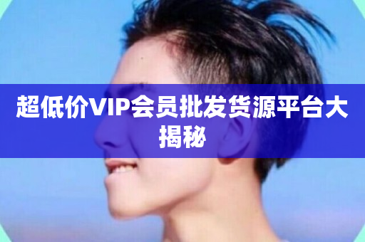 超低价VIP会员批发货源平台大揭秘-第1张图片-ZBLOG