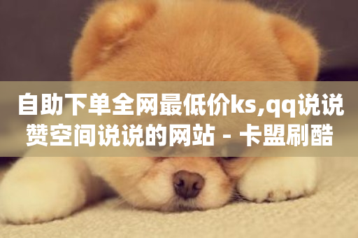 自助下单全网最低价ks,qq说说赞空间说说的网站 - 卡盟刷酷狗音乐vip - 快手点赞充赞-第1张图片-ZBLOG