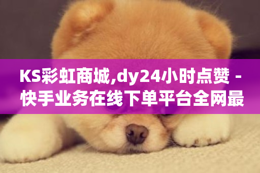 KS彩虹商城,dy24小时点赞 - 快手业务在线下单平台全网最低 - ks免费业务平台软件-第1张图片-ZBLOG