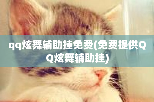 qq炫舞辅助挂免费(免费提供QQ炫舞辅助挂)-第1张图片-ZBLOG