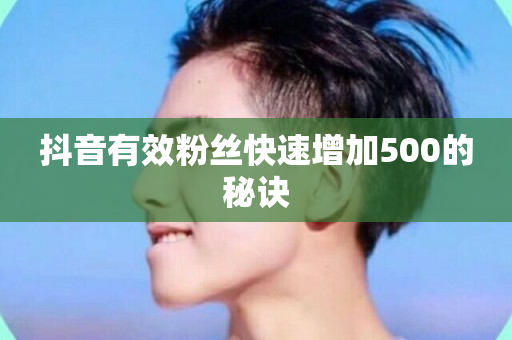 抖音有效粉丝快速增加500的秘诀-第1张图片-ZBLOG