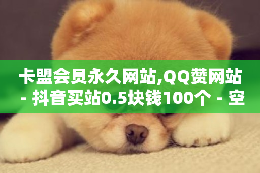 卡盟会员永久网站,QQ赞网站 - 抖音买站0.5块钱100个 - 空间访客量0.1元一万-第1张图片-ZBLOG