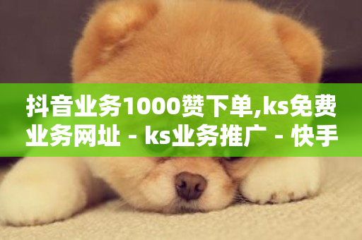 抖音业务1000赞下单,ks免费业务网址 - ks业务推广 - 快手免费上热门网站-第1张图片-ZBLOG