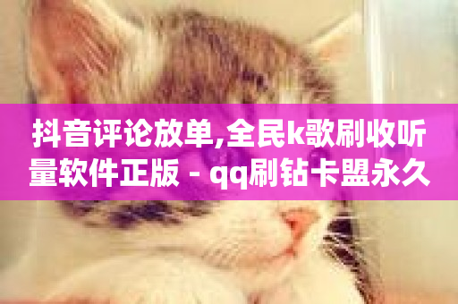 抖音评论放单,全民k歌刷收听量软件正版 - qq刷钻卡盟永久网站 - 筷兽刷不掉粉-第1张图片-ZBLOG