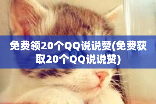 免费领20个QQ说说赞(免费获取20个QQ说说赞)