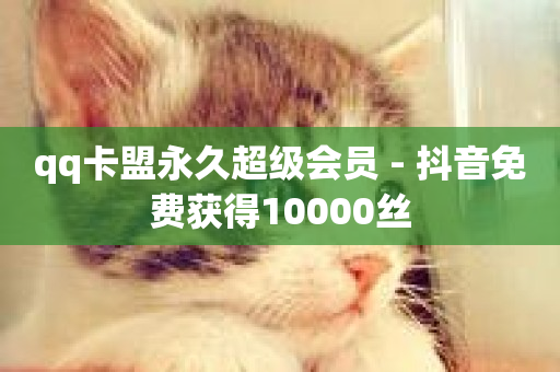 qq卡盟永久超级会员 - 抖音免费获得10000丝-第1张图片-ZBLOG