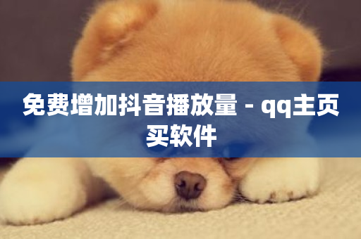 免费增加抖音播放量 - qq主页买软件-第1张图片-ZBLOG