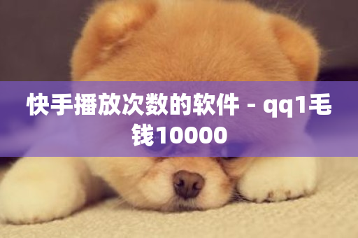 快手播放次数的软件 - qq1毛钱10000