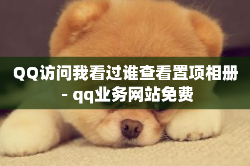 QQ访问我看过谁查看置项相册 - qq业务网站免费-第1张图片-ZBLOG