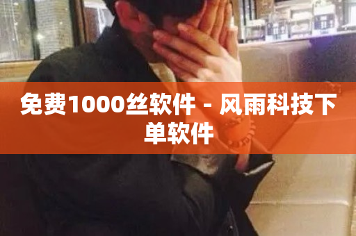 免费1000丝软件 - 风雨科技下单软件-第1张图片-ZBLOG