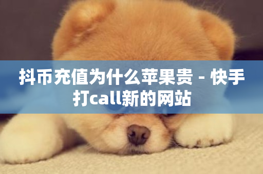 抖币充值为什么苹果贵 - 快手打call新的网站