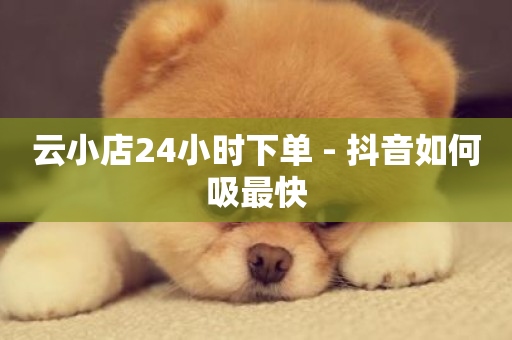 云小店24小时下单 - 抖音如何吸最快-第1张图片-ZBLOG