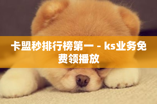 卡盟秒排行榜第一 - ks业务免费领播放-第1张图片-ZBLOG