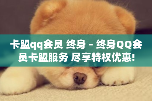 卡盟qq会员 终身 - 终身QQ会员卡盟服务 尽享特权优惠!-第1张图片-ZBLOG